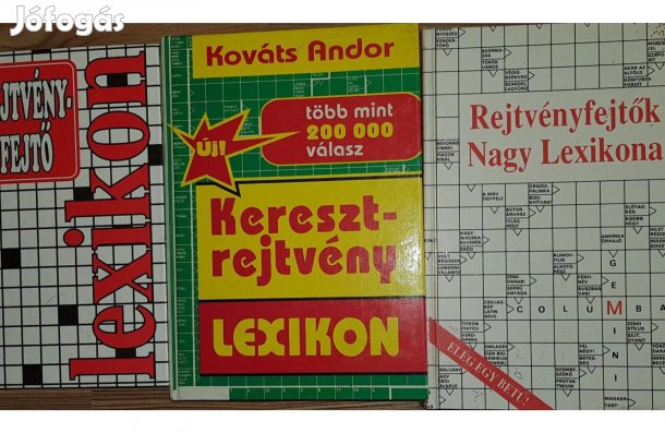 Rejvényfejtős köny csomag eladó !
