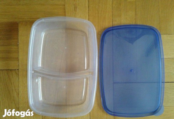 Rekeszes műanyag ételdoboz új