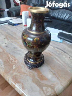 Rekeszzománc /cloisoné/ váza