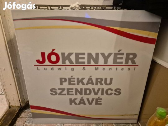 Reklámtábla - világító, kétoldalas cégér