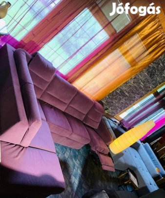 Relax funkciós, ággyá alakítható L-alakú prémium kanapé