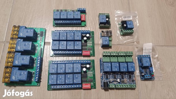 Relémodulok és vezérlőkártyák