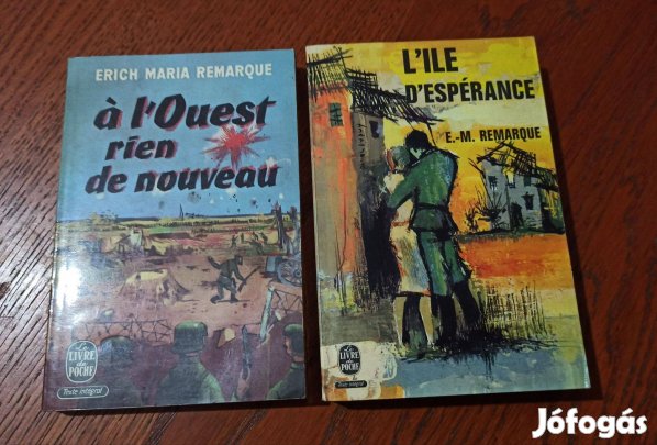 Remarque francia nyelvű könyvek