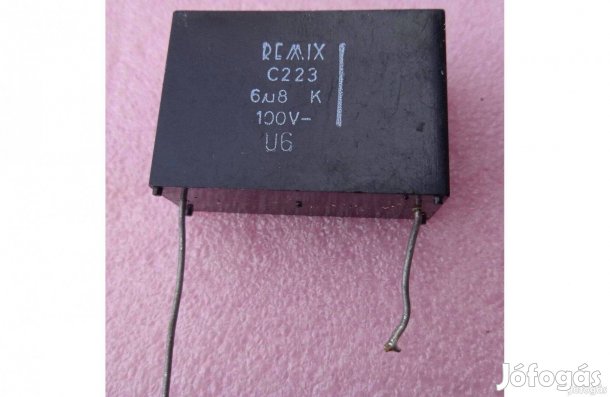 Remix 6,8 uF , 63 V kondenzátor , C 223 , új