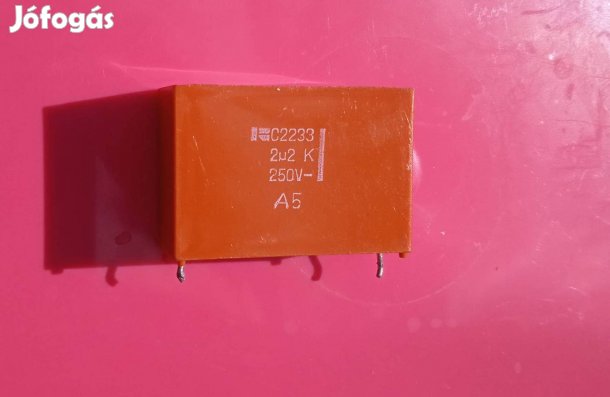 Remix fólia kondenzátor, 2,2uF, 250V, 20%, PETP, C2233