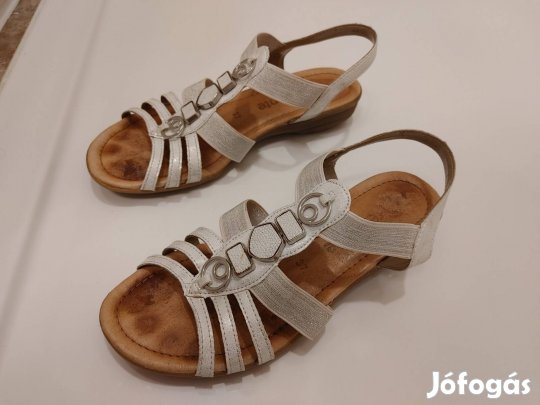 Remonte ezüstösen csillogó női szandál, 37-es