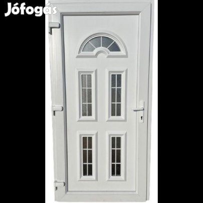 Remy -FL- Műanyag Bejárati Ajtó / 100x200 / Fehér