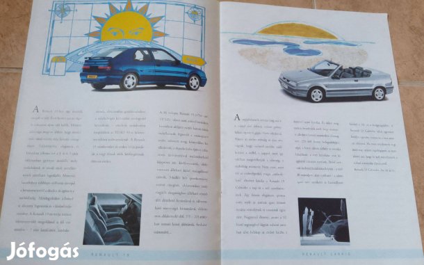 Renault 1995 magyar program prospektus, katalógus