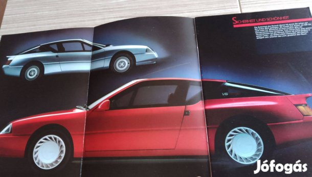 Renault Alpine V6 prospektus, katalógus