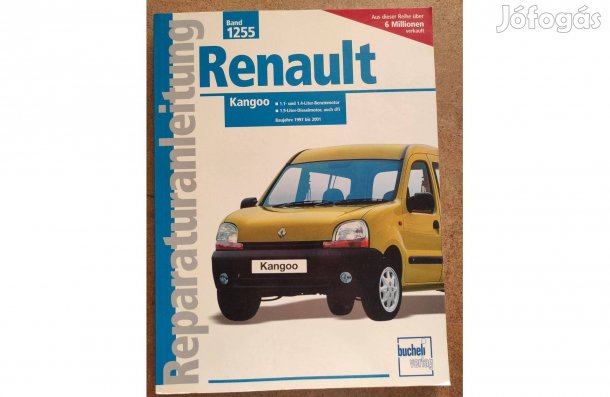 Renault Kangoo javítási karbantartási könyv.1997-2001