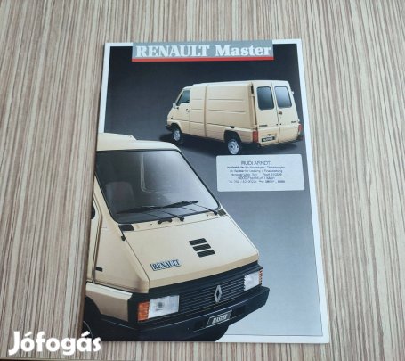 Renault Master furgon prospektus, katalógus
