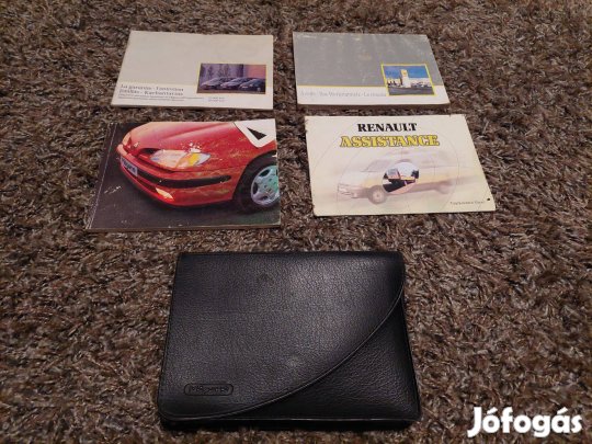 Renault Megane kezelési könyv katalógus + tartozékok bőrtokban