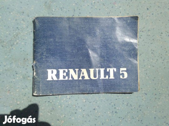Renault R5 Super 5 kezelési könyv 1984 ből