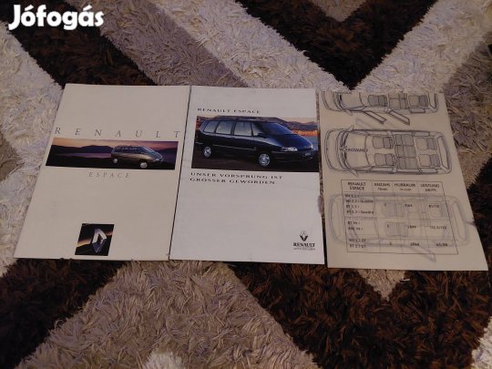 Renault espace prospektus katalógus 3db