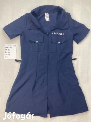 Rendőr jelmez, női rendőr jelmez, felnőtt jelmez DK537