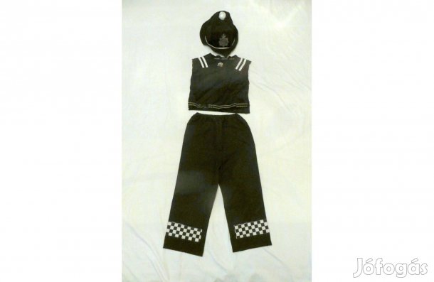 Rendőr jelmez sapkával 4-6 év