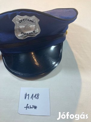 Rendőr kalap, rendőr sapka, rendőr jelmez kalap M118