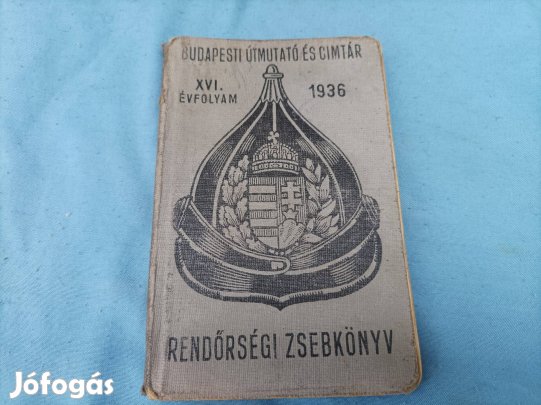 Rendőrségi zseb könyv.1936.