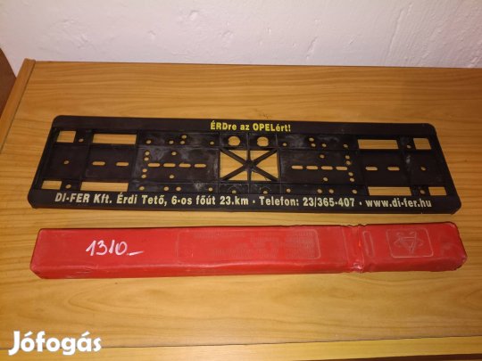 Rendszámtábla tartó és elakadás jelző háromszög