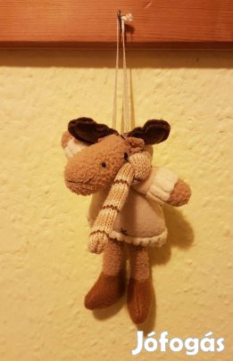 Rénszarvas plüss - textil akasztóval