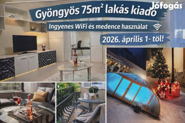 Rent apartment with pool Gyöngyös Kiadó lakás medencés