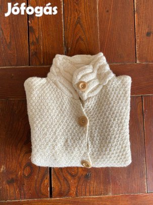 Replay női kötött gyapjú pulóver kardigán, S-es