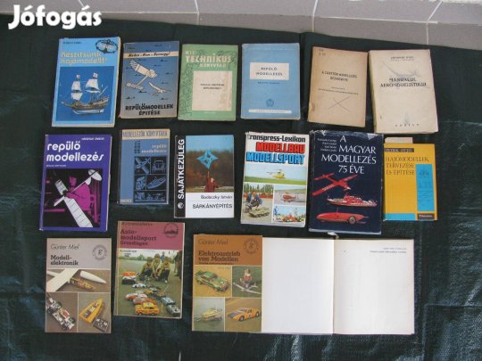 Repülő, hajó, vasút modellezés könyvek Garázsvásár kedvező ár!!