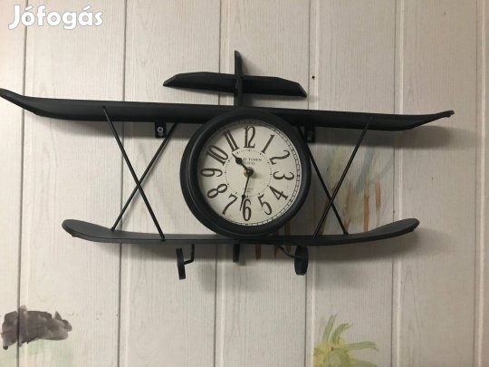 Repülős falióra,fém! Made in UK.London 1846