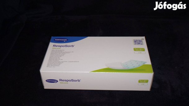 Resposorb Silicone 10x20 Félár alatt, szuperabszorbens kötszer