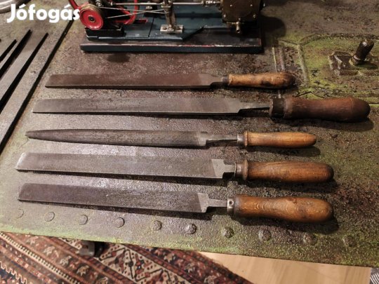 Reszelők egy kovácsműhelyből, jó minőségű 32 darab reszelő egy tétel