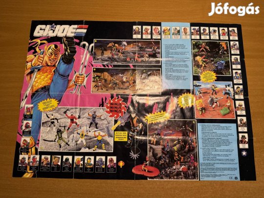 Retro 2 oldalas 1992 G.I. Joe poszter, prospektus