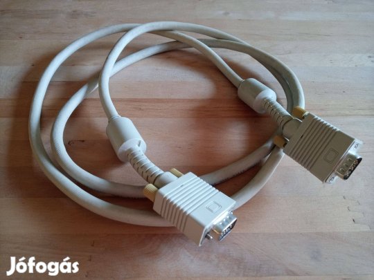 Retró 2x árnyékolt VGA monitor kábel 14 tű