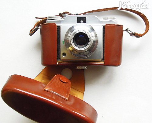 Retro AGFA Silette Compur Rapid filmes kamera fényképezőgép tokkal