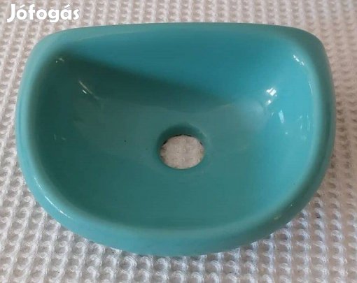 Retro Alföldi" Türkiz Porcelán Fali Szappantartó / Fürdőszobai Kellék