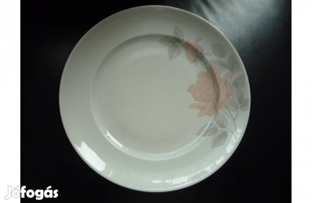 Retro Alföldi porcelán Vadrózsás lapostányér mintadarab 1989 1 db