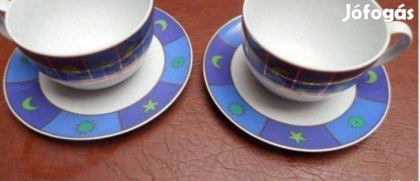 Retro Alföldi porcelán csésze készlet Új