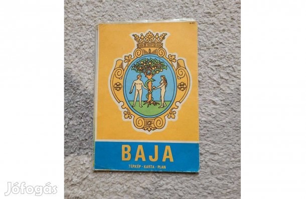 Retró Baja város térkép