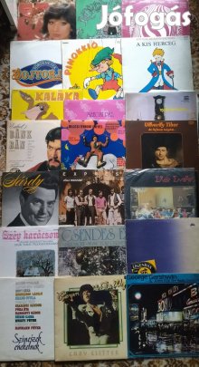 Retro Bakelit Lemez, Bakelit Nagy Lemez LP Csomag (22db)