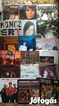 Retro Bakelit Lemez, Bakelit Nagy Lemez LP (18db)