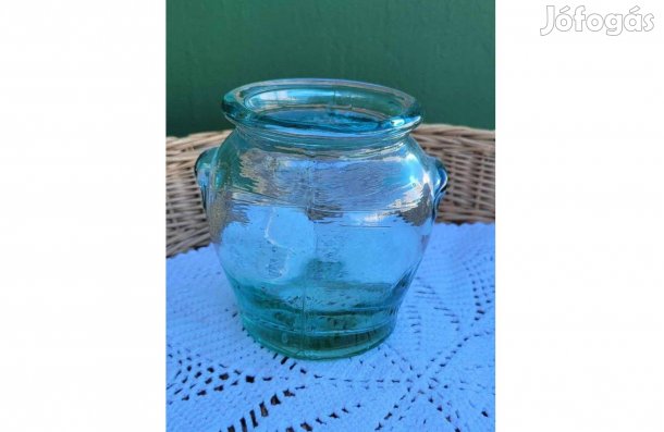 Retró Ben Rickert gyűjthető nehézüveg üvegedény 0,5 L