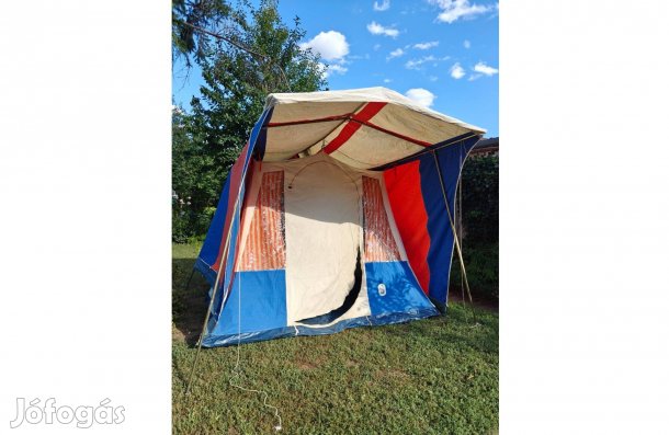 Retro Buda-Flax Triál sátor ritkaság a '70-es évekből 240x200cm