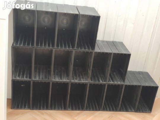 Retro CD tartó, CD polc, CD állvány (moduláris)