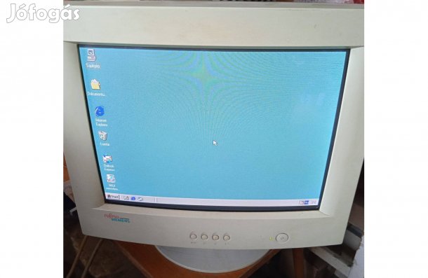 Retro CRT Monitor Siemens Fujitsu 17'' , használt , működik