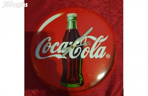 Retro Coca-Cola falióra Egyedi mutatókkal, gyűjtői darab Leírás: