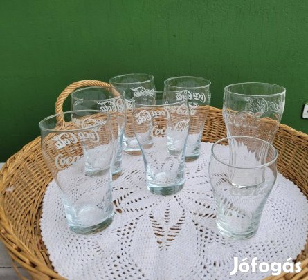 Retro Coca-Cola pohár 7 db