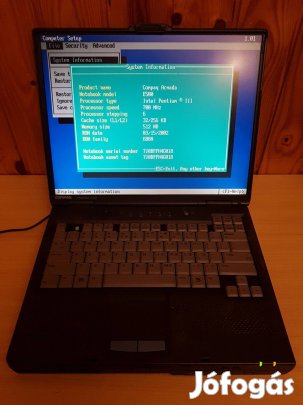 Retro Compaq Armada E500 laptop számítógép - Intel Pentium 3 700 MHz