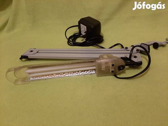 Retro Csíptetős Neon Asztali Lámpa Hibátlan,Újszerű