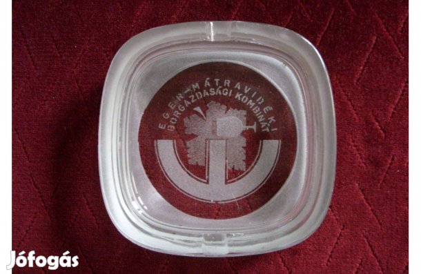 Retró Eger Borgazdasági Kombinát hamutartó