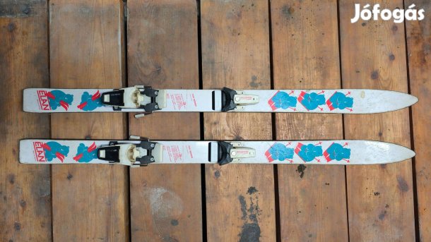 Retro Elan gyermek síléc 110cm-es ajándék bottal használat , dekoráció