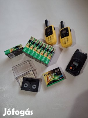 Retro Fuji dvc kamera kazetta,  cb rádió voki toki eladó 1000 ft. 